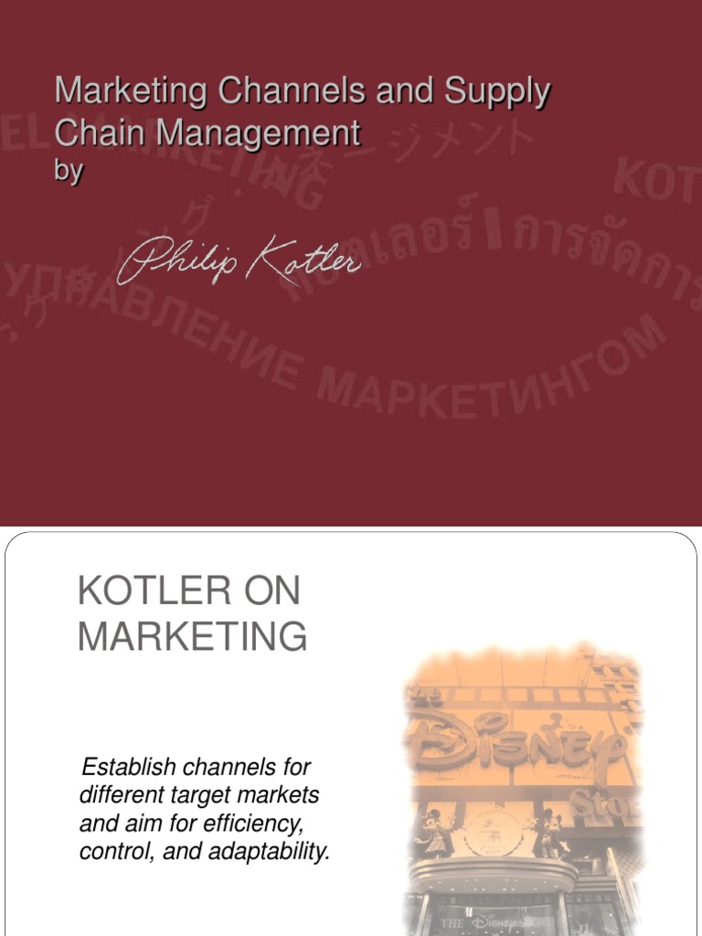 Marketing Channels & Supply Chain Insights | PDF | Logistics ...