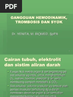 Download GANGGUAN HEMODINAMIK TROMBOSIS DAN SYOK FKGppt by nurulaprisa SN217928722 doc pdf