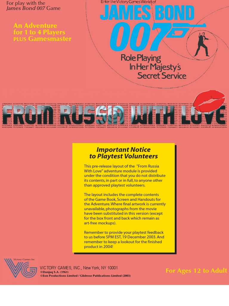 James Bond RPG From Russia With Love Espionage Rifle Prueba