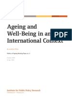 Ageing and Wellbeing in An International Context