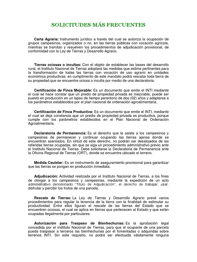 Adjudicacion De Tierras Dominio Eminente Propiedad