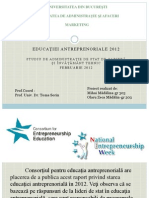 Educatia Antreprenoriala 2012- Varianta Lunga