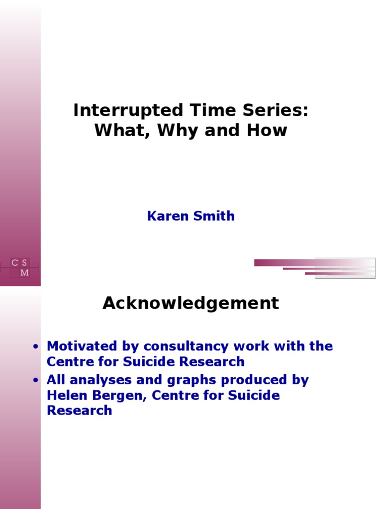 Interrupted Time Series Analgesic Mathematics