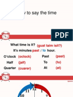 How to say the time in English