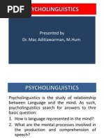 Psycho Linguistics