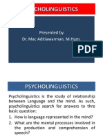 Psycho Linguistics