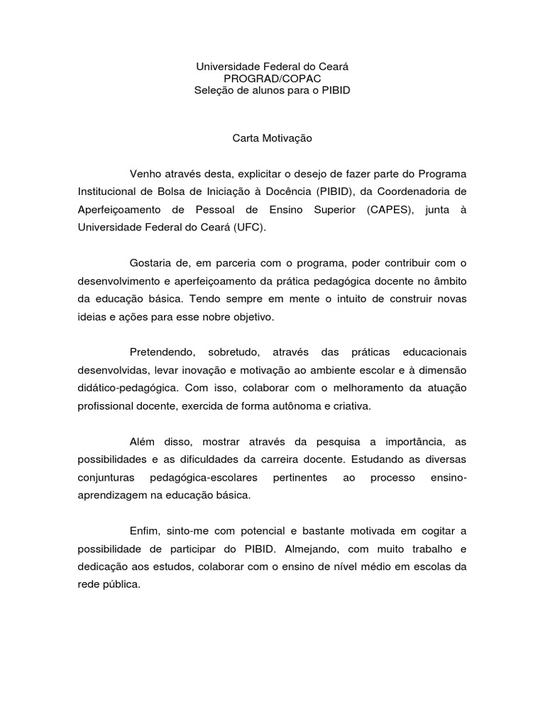 Carta Motivação  Motivação  Autoajuda