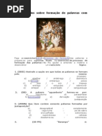 40 exercícios sobre formação de palavras com gabarito