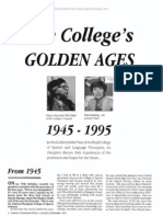 The College's Golden Ages