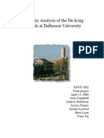 Feasibility Analysis of The De-Icing Methods at Dalhousie University