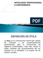 Presentaci+¦n Etica y Deontologia Profesional en Enfermeria