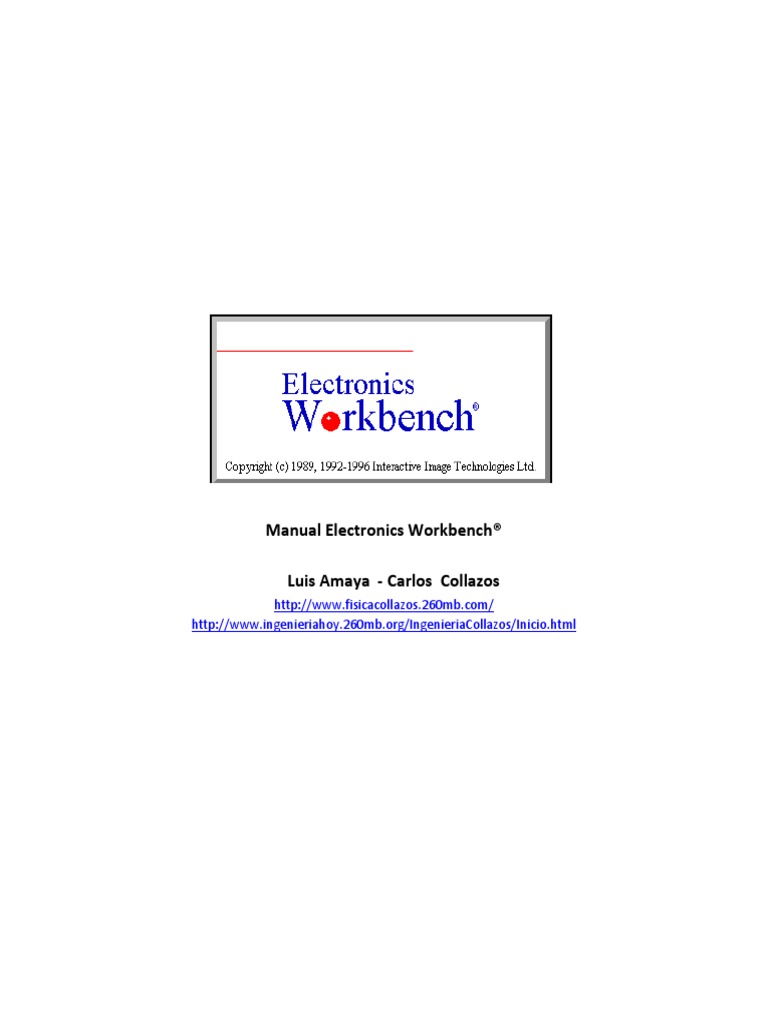 Manual Electronics Workbench | PDF | voltaje | Inductor