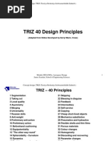 TRIZ 40 Principles