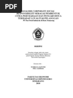 Download ANALISIS CORPORATE SOCIALRESPONSIBILITY SEBAGAI PEMBENTUKCITRA PERUSAHAAN DAN PENGARUHNYATERHADAP LOYALITAS PELANGGAN by farizfadh SN217989239 doc pdf