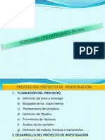 Planificación del proyecto de investigación