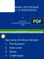 3.1. Pembawaan-Keturunan, Lingkungan