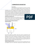 Proceso de Admisión en Un Motor