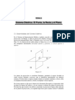 Sistema Diédrico. El Punto, La Recta y El Plano