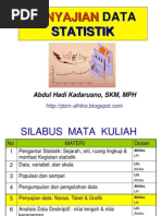 Download Penyajian Data Statistikppt by Abdul Hadi Kadarusno SN218008554 doc pdf