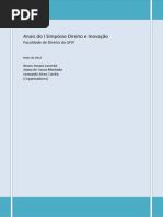 Anais I Simpósio Direito e Inovação UFJF Maio 2012