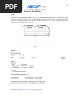 ASDIP Steel - Composite Beam Verification Example