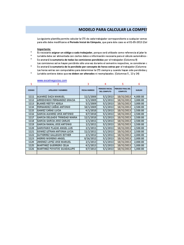 PlantillaparacalcularCTSenExcel.xlsx Financial And Business Service Business