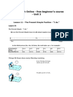 Learn English Online - Free Beginner's Course - Unit 3: Lesson 11 - The Present Simple Positive - "I Do." Learn It