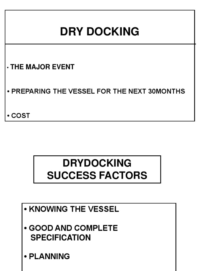 Survey Drydock Pdf Specification Technical Standard Ships