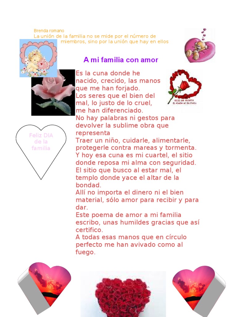 Poema de amor a la familia | PDF