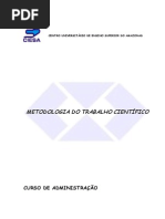 Apostila de Metodologia do Trabalho Científico Ciesa