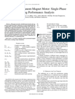 Line-Start Permanent-magnet Motor-single-phase Starting Performance Analysis