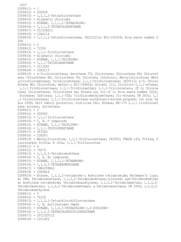 DIPPR | PDF