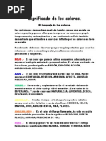 Significado de Los Colores