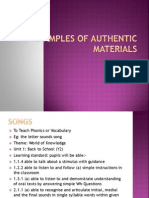 (Lt3101) 5 Examples of Authentic Materials