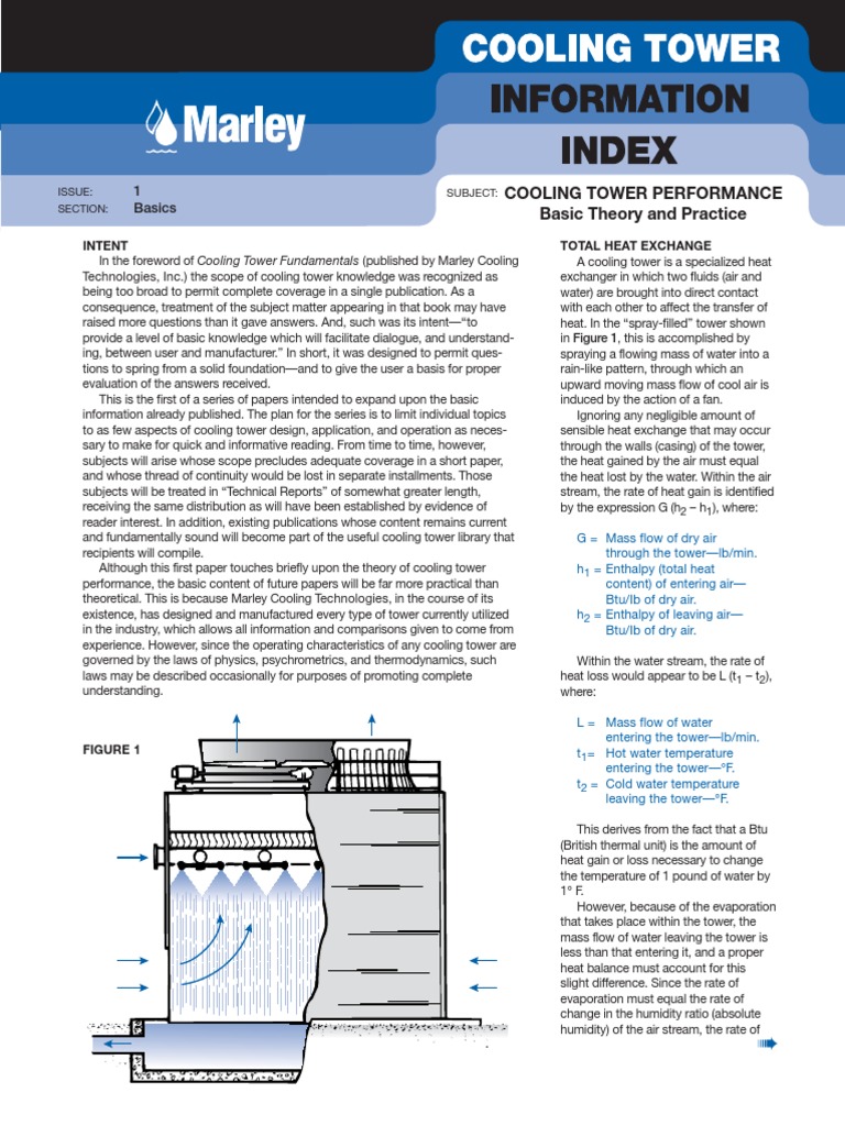 Cooling Tower Performance | PDF | Heat | Humidity