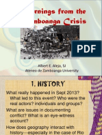 Learning From The Zamboanga Siege 2013