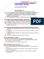 Examen de Méthodologie de Recherche - Normal 2013 PR Aderdare