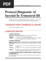 Cap.02 - Protocol Diagnostic Al Sarcinii in Trimestrul III