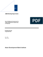 Use of National Currencies For Trade Settlement in East Asia: A Proposal