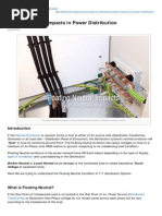 Floating Neutral Impacts in Power Distribution