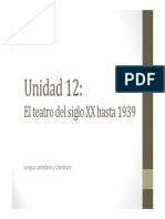 U12. El Teatro Del Siglo XX Hasta 1939