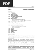 Unit 11 Diffusion of Innovation: Structure