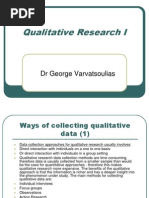 Qualitative Research I