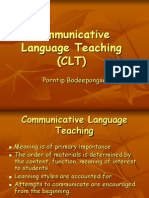 Communicative Language Teaching (CLT) : Porntip Bodeepongse