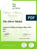 The Silver Medal: Castelo de Medina Sauvignon Blanc 2013 2013