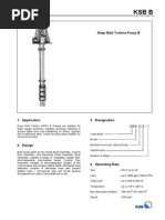 KSB B: Deep Well Turbine Pump B