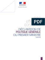 Discours de Politique Generale Du Premier Ministre Manuel Valls