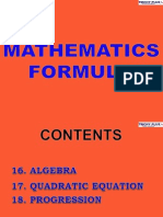 4 Maths Forumulae