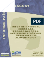 Informe Derecho A La Alimentacion en Paraguay (2007)