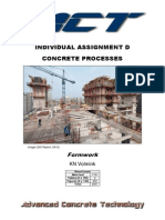 Individual Assignment D Concrete Processes: Formwork